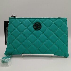 Badgley Mischka Diamond Quilted Wristlet